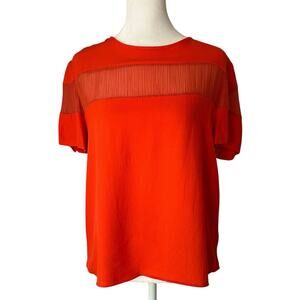 Sandro orange short-sleeve top